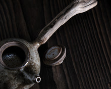 Load image into Gallery viewer, "The Old Mill" Teapot w/ Driftwood Side Handle & Brass Shavings