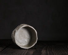 Load image into Gallery viewer, "Earth Ship" Handmade Kurinuki Faceted Stoneware Tea Bowl