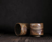 Load image into Gallery viewer, "Grassland Vista" Handmade Kurinuki Stoneware Teacup