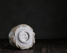 Load image into Gallery viewer, "Afternoon Raincloud" Handmade Kurinuki Faceted Stoneware Tea Bowl