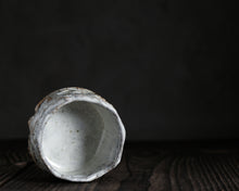 Load image into Gallery viewer, "Afternoon Raincloud" Handmade Kurinuki Faceted Stoneware Tea Bowl