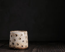 Load image into Gallery viewer, "Harvest Moon" Handmade Kurinuki Stoneware Teacup