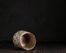 Load image into Gallery viewer, "Harvest Moon" Handmade Kurinuki Stoneware Teacup