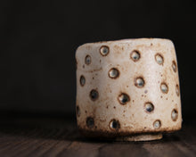Load image into Gallery viewer, "Harvest Moon" Handmade Kurinuki Stoneware Teacup