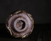 Load image into Gallery viewer, "The Wood Pile" Handmade Kurinuki Faceted Stoneware Tea Bowl