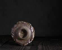 Load image into Gallery viewer, "The Autumn Sunshine" Handmade Kurinuki Faceted Stoneware Tea Bowl w/ Carbon Trap