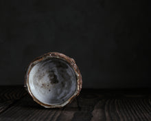 Load image into Gallery viewer, "The Autumn Sunshine" Handmade Kurinuki Faceted Stoneware Tea Bowl w/ Carbon Trap