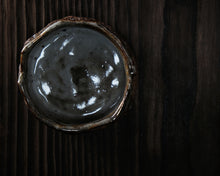 Load image into Gallery viewer, "The Autumn Sunshine" Handmade Kurinuki Faceted Stoneware Tea Bowl w/ Carbon Trap