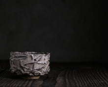 Load image into Gallery viewer, "Tuesday's Tumbleweed" Handmade Kurinuki Faceted Stoneware Tea Bowl