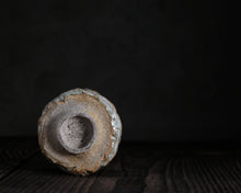 Load image into Gallery viewer, "The Spring Fed Pond" Handmade Kurinuki Faceted Stoneware Tea Bowl