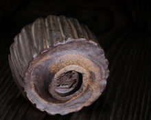 Load image into Gallery viewer, "Sanctuary Hill" Handmade Kurinuki Carved Grooves Stoneware Tea Bowl