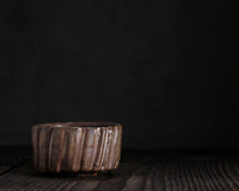 Load image into Gallery viewer, "Sanctuary Hill" Handmade Kurinuki Carved Grooves Stoneware Tea Bowl