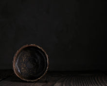 Load image into Gallery viewer, "The Old Oak Tree" Handmade Kurinuki Carved Grooves Stoneware Tea Bowl