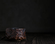 Load image into Gallery viewer, "Mushroom Patch" Handmade Kurinuki Faceted Stoneware Tea Bowl