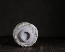 Load image into Gallery viewer, "Evening Aglow" Handmade Kurinuki Faceted Stoneware Tea Bowl