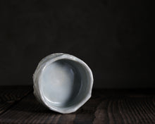 Load image into Gallery viewer, "Evening Aglow" Handmade Kurinuki Faceted Stoneware Tea Bowl