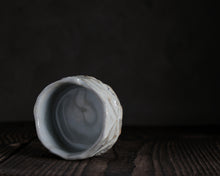 Load image into Gallery viewer, "Evening Aglow" Handmade Kurinuki Faceted Stoneware Tea Bowl