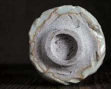 Load image into Gallery viewer, "Evening Aglow" Handmade Kurinuki Faceted Stoneware Tea Bowl