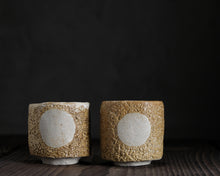 Load image into Gallery viewer, "Eclipse of Summer" Handmade Kurinuki Stoneware Teacup