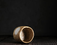 Load image into Gallery viewer, "Eclipse of Summer" Handmade Kurinuki Stoneware Teacup