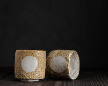 Load image into Gallery viewer, "Eclipse of Summer" Handmade Kurinuki Stoneware Teacup