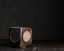 Load image into Gallery viewer, "Once in a Very Blue Moon" Handmade Kurinuki Square Stoneware Teacup