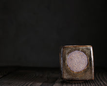 Load image into Gallery viewer, "Once in a Very Blue Moon" Handmade Kurinuki Square Stoneware Teacup