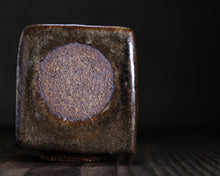 Load image into Gallery viewer, "Once in a Very Blue Moon" Handmade Kurinuki Square Stoneware Teacup