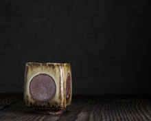 Load image into Gallery viewer, "The Circle Game" Handmade Kurinuki Square Stoneware Teacup
