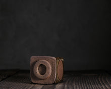 Load image into Gallery viewer, "Sisters of The Moon" Handmade Kurinuki Square Stoneware Teacup