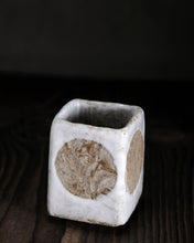 Load image into Gallery viewer, "September Sundown" Handmade Kurinuki Square Stoneware Teacup