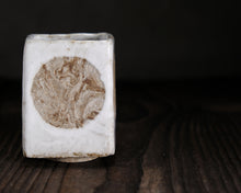 Load image into Gallery viewer, "September Sundown" Handmade Kurinuki Square Stoneware Teacup