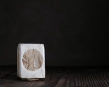 Load image into Gallery viewer, "September Sundown" Handmade Kurinuki Square Stoneware Teacup