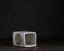 Load image into Gallery viewer, "September Sundown" Handmade Kurinuki Square Stoneware Teacup