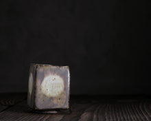 Load image into Gallery viewer, "Hills of Mist" Handmade Kurinuki Square Stoneware Teacup