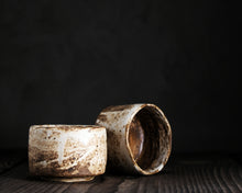 Load image into Gallery viewer, "Dockside at Dusk" Handmade Kurinuki Stoneware Tea Bowl