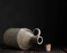 Load image into Gallery viewer, "Spanish Moss" Handmade Ceramic Jug w/ Cork Stopper