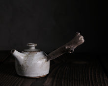 Load image into Gallery viewer, "The Hillside Pasture" Teapot w/ Driftwood Side Handle