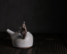 Load image into Gallery viewer, "The Hillside Pasture" Teapot w/ Driftwood Side Handle