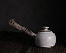 Load image into Gallery viewer, "The Hillside Pasture" Teapot w/ Driftwood Side Handle