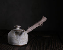 Load image into Gallery viewer, "The Hillside Pasture" Teapot w/ Driftwood Side Handle