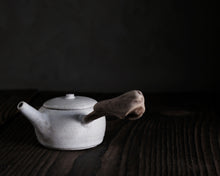 Load image into Gallery viewer, "The Wayside Pond" Teapot w/ Driftwood Side Handle