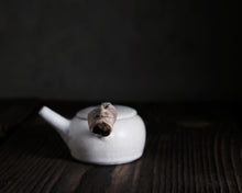 Load image into Gallery viewer, "The Wayside Pond" Teapot w/ Driftwood Side Handle