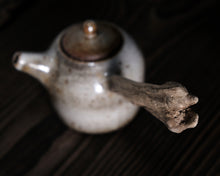 Load image into Gallery viewer, "The Rusted Wheelbarrow" Teapot w/ Driftwood Side Handle