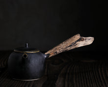 Load image into Gallery viewer, "Moonbeam Meadow" Teapot w/ Driftwood Side Handle