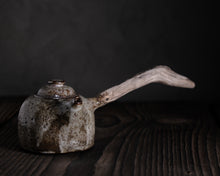 Load image into Gallery viewer, &quot;The Old Mill&quot; Teapot w/ Driftwood Side Handle &amp; Brass Shavings
