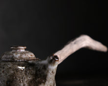 Load image into Gallery viewer, &quot;The Old Mill&quot; Teapot w/ Driftwood Side Handle &amp; Brass Shavings
