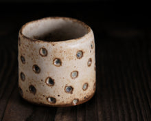 Load image into Gallery viewer, &quot;Harvest Moon&quot; Handmade Kurinuki Stoneware Teacup
