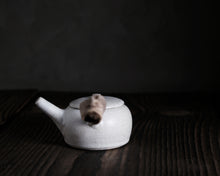 Load image into Gallery viewer, &quot;The Wayside Pond&quot; Teapot w/ Driftwood Side Handle
