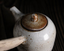 Load image into Gallery viewer, &quot;The Rusted Wheelbarrow&quot; Teapot w/ Driftwood Side Handle
